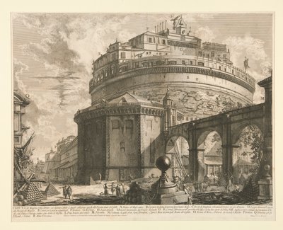 Veduta del mausoleo da Giovanni Battista Piranesi