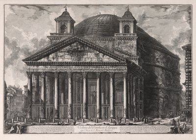 Veduta del Pantheon da Giovanni Battista Piranesi