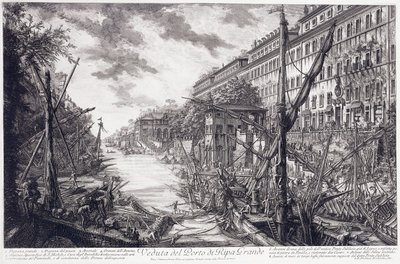 Veduta del Porto di Ripa Grande, c.1760 da Giovanni Battista Piranesi