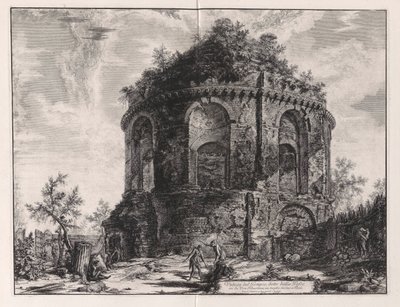 Veduta del Tempio, detto della Tosse su la Via Tiburtina, un miglio vicino a Tivoli, da Vedute di Roma da Giovanni Battista Piranesi