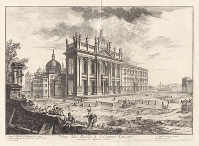 Veduta della Basilica di San Giovanni Laterano, da Vedute di Roma da Giovanni Battista Piranesi