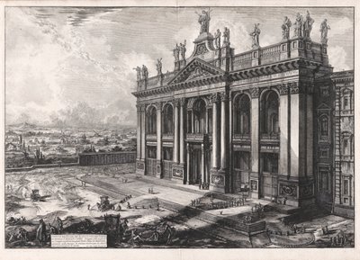 Veduta della Facciata della Basilica di S. Giovanni Laterano da Giovanni Battista Piranesi