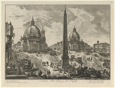 Veduta della Piazza del Popolo da Giovanni Battista Piranesi