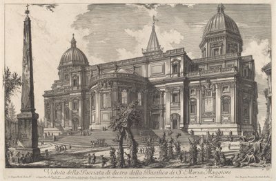 Veduta della facciata posteriore della Basilica di S. Maria Maggiore da Giovanni Battista Piranesi