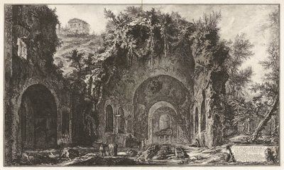 Veduta della fonte e delle Spelonche d da Giovanni Battista Piranesi