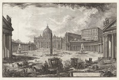 Veduta della gran Piazza e Basilica di S. Pietro da Giovanni Battista Piranesi