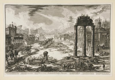 Veduta di Campo Vaccino da Giovanni Battista Piranesi