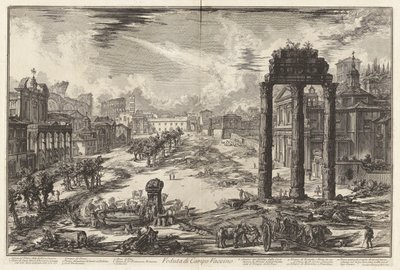 Veduta di Campo Vaccino (Vedute di Roma) da Giovanni Battista Piranesi