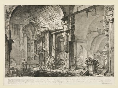 Veduta di altra parte della camera sepolcrale di L. Arrunzio, da Le Antichità Romane da Giovanni Battista Piranesi