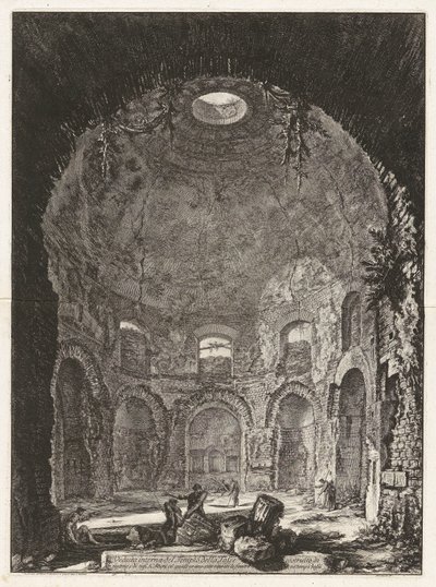Veduta interna del Tempio della Tosse da Giovanni Battista Piranesi