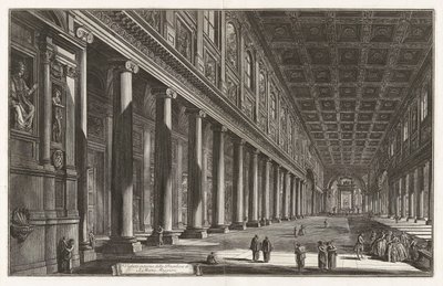 Veduta interna della Basilica di Santa Maria Maggiore, da Vedute di Roma da Giovanni Battista Piranesi