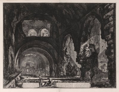 Veduta interna della Villa di Mecenate da Giovanni Battista Piranesi