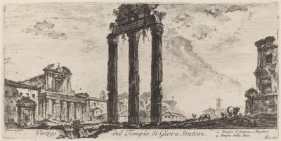 Vestigia del tempio di Giove Statore da Giovanni Battista Piranesi