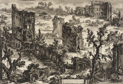Veduta delle Terme di Tito, c.1775 da Giovanni Battista Piranesi