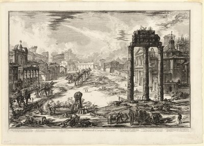 Veduta del Campo Vaccino, da Vedute di Roma da Giovanni Battista Piranesi