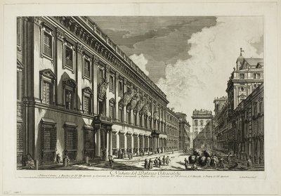 Veduta del Palazzo Odescalchi, da Vedute di Roma da Giovanni Battista Piranesi