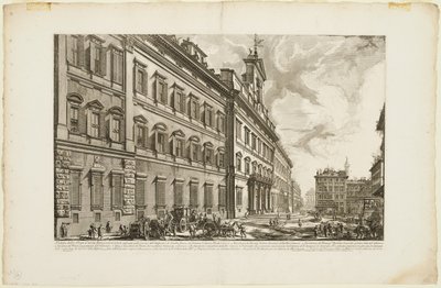 Veduta del Palazzo di Montecitorio, da Vedute di Roma da Giovanni Battista Piranesi