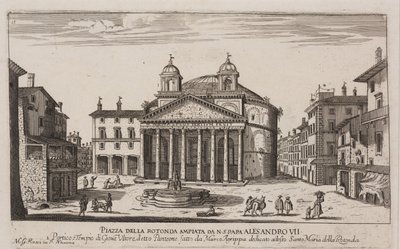 Veduta del Pantheon, c.1778-92 (incisione) da Giovanni Battista Piranesi