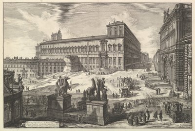 Veduta della Piazza di Monte Cavallo, da Vedute di Roma, ca. 1773 da Giovanni Battista Piranesi