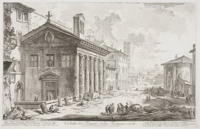 Vista del Tempio di Fortuna Virilis, ora la chiesa armena di S. Maria Egizziaca da Giovanni Battista Piranesi