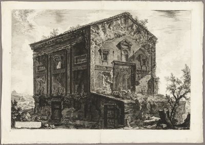Veduta del Tempio delle Camene, da Vedute di Roma da Giovanni Battista Piranesi