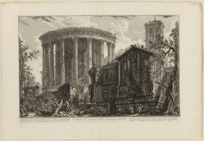Veduta del Tempio della Sibilla a Tivoli, da Vedute di Roma da Giovanni Battista Piranesi