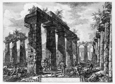 Veduta dei templi di Paestum da Giovanni Battista Piranesi