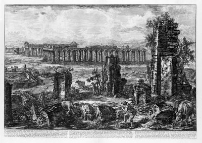 Veduta dei Templi di Paestum da Giovanni Battista Piranesi