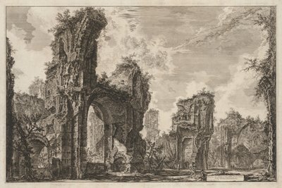 Vedute di Roma: Rovine del Sisto o sia della gran sala delle Terme Antoniniane, 1765 da Giovanni Battista Piranesi
