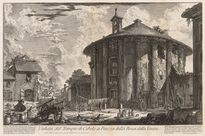 Vedute di Roma: Tempio di Cibele, 1758 da Giovanni Battista Piranesi