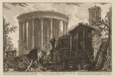 Vedute di Roma: Tempio della Sibilla a Tivoli da Giovanni Battista Piranesi