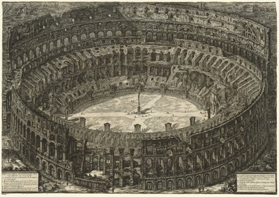 Vedute di Roma: Il Colosseo da Giovanni Battista Piranesi