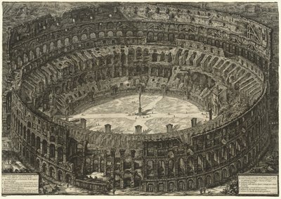 Vedute di Roma: Il Colosseo, 1776 da Giovanni Battista Piranesi