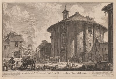 Vedute di Roma: Il Tempio di Portuno (?) da Giovanni Battista Piranesi