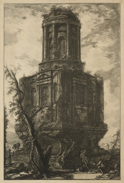 Vedute di Roma: La tomba, chiamata La Connocchia da Giovanni Battista Piranesi