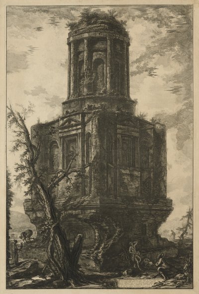 Vedute di Roma: La Tomba, chiamata La Connocchia, 1776 da Giovanni Battista Piranesi