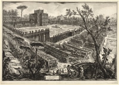 Villa Pamphili fuori Porta S. Pancrazio, da Vedute di Roma da Giovanni Battista Piranesi