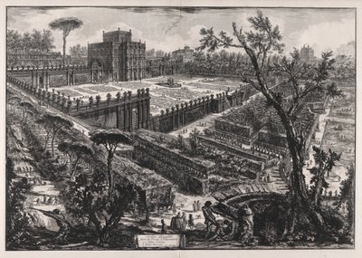 Villa Panfili fuori di Porta S. Pancrazio, da Vedute di Roma da Giovanni Battista Piranesi