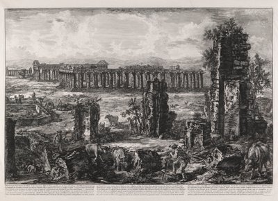 Vista di ciò che resta ancora dei Muri A. de l da Giovanni Battista Piranesi
