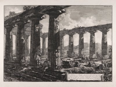 Vista interna del Tempio, che l da Giovanni Battista Piranesi