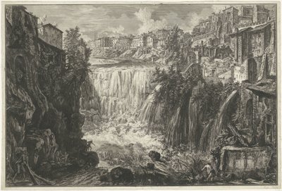 Cascata a Tivoli da Giovanni Battista Piranesi