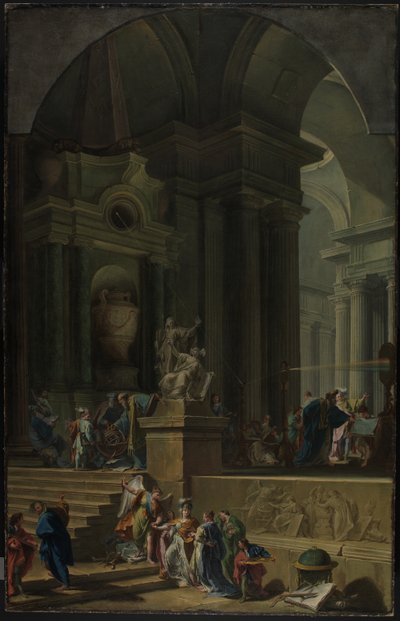 Monumento allegorico a Sir Isaac Newton da Giovanni Battista Pittoni