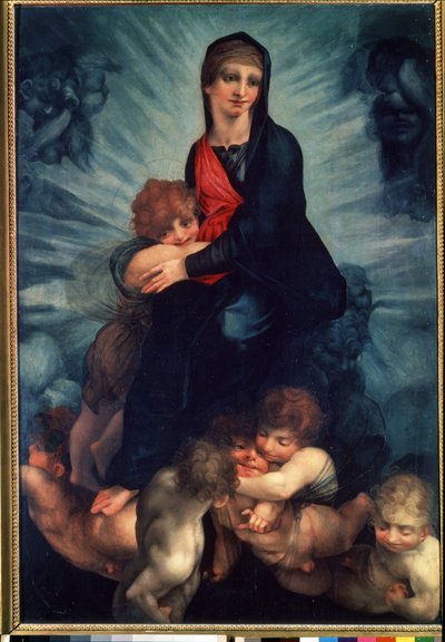 La Vergine e il Bambino con angeli da Giovanni Battista Rosso Fiorentino