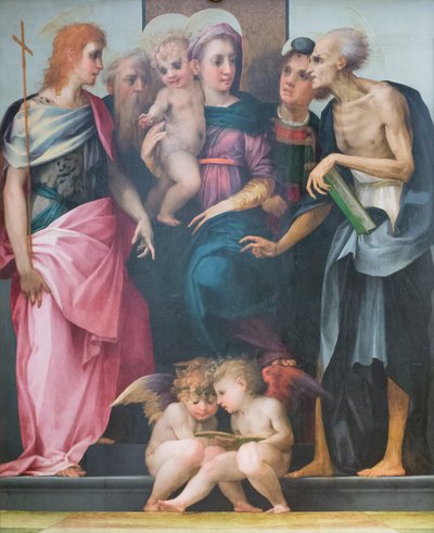 Madonna in trono con santi, pala d