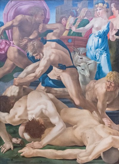 Mosè difende le figlie di Jetro da Giovanni Battista Rosso Fiorentino