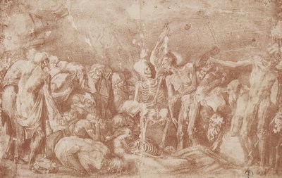 Studio dei vivi e dei morti riuniti da Giovanni Battista Rosso Fiorentino