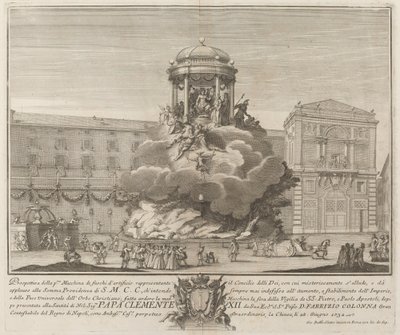 Il consiglio degli dei, per il festival "Chinea" da Giovanni Battista Sintes probably after Nicola Michetti