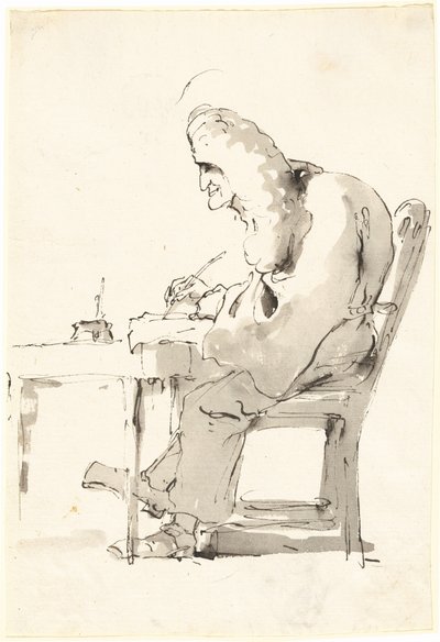 Un Avvocato Veneziano alla Sua Scrivania da Giovanni Battista Tiepolo