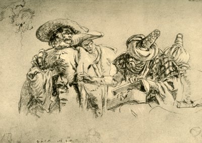 Un mercante orientale di gioielli e due mercanti europei da Giovanni Battista Tiepolo