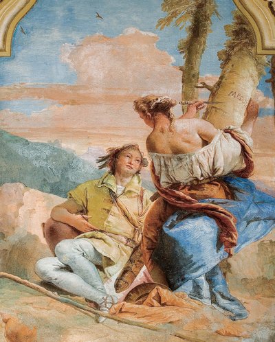 Angelica incide il nome di Medoro su un albero, dalla Stanza dell